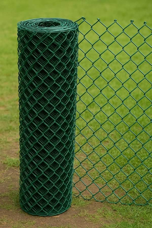 Green PVC Chain Link Fence